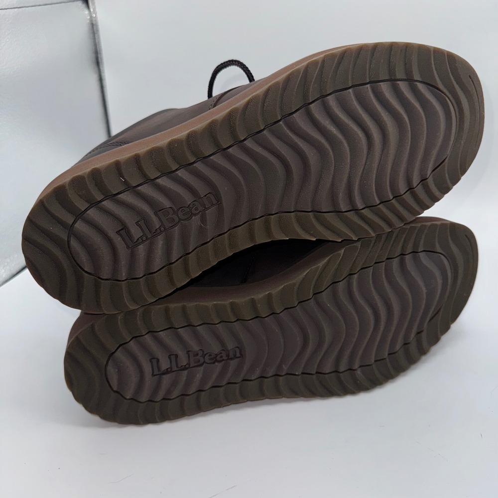 L.L. Bean Stonington Oxford Dress Shoes Round Plain Toe Deepest Brown Men's 10 M - Picture 11 of 13